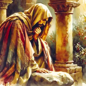 The Agony in the Garden reflection: kneel with Jesus at Gethsemane, and pray the Scriptural Rosary for this Sorrowful Mystery.