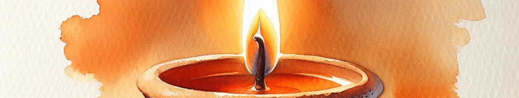 Watercolor reflection on fervor in prayer