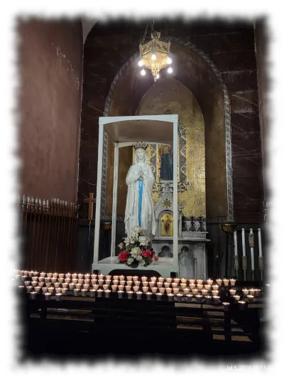 Mary in the basilica Lourdes