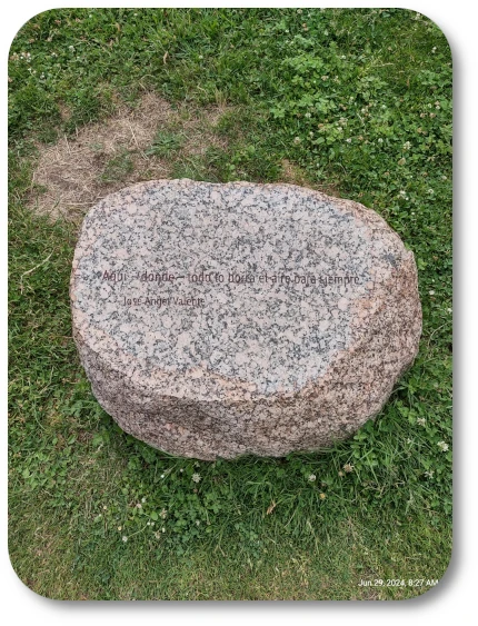Everything is erased by the air forever Inscription Stone