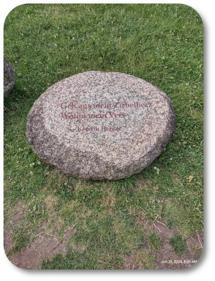 Pinecone Heart Inscription