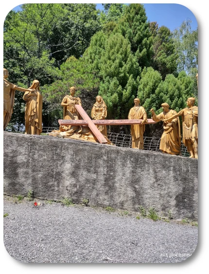 Station 9, Jesus Falls the Third Time, at the Lourdes Espelugues