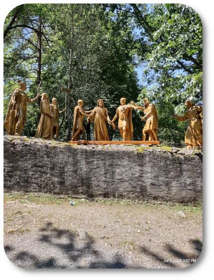 Station 10, Jesus Is Stripped of His Garments, at the Lourdes Espelugues