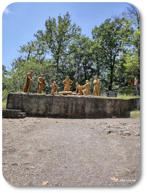 Station 11, Jesus Is Nailed to the Cross, at the Lourdes Espelugues