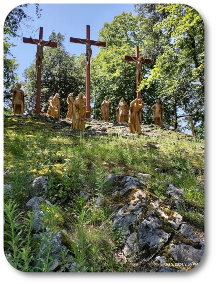 Station 12, Jesus Dies on the Cross, at the Lourdes Espelugues