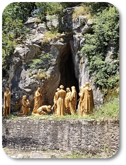 Station 14, Jesus Is Laid in the Tomb, at the Lourdes Espelugues