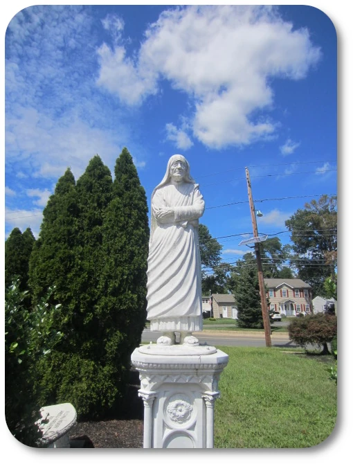 Mother Teresa statue OLMV garden