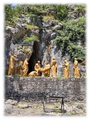 Lourdes High Station 14 - Lourdes Espelugues Grotto