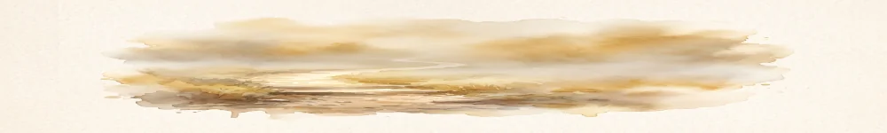 A soft watercolor strip in warm earth tones, cropped from the footpath illustration above